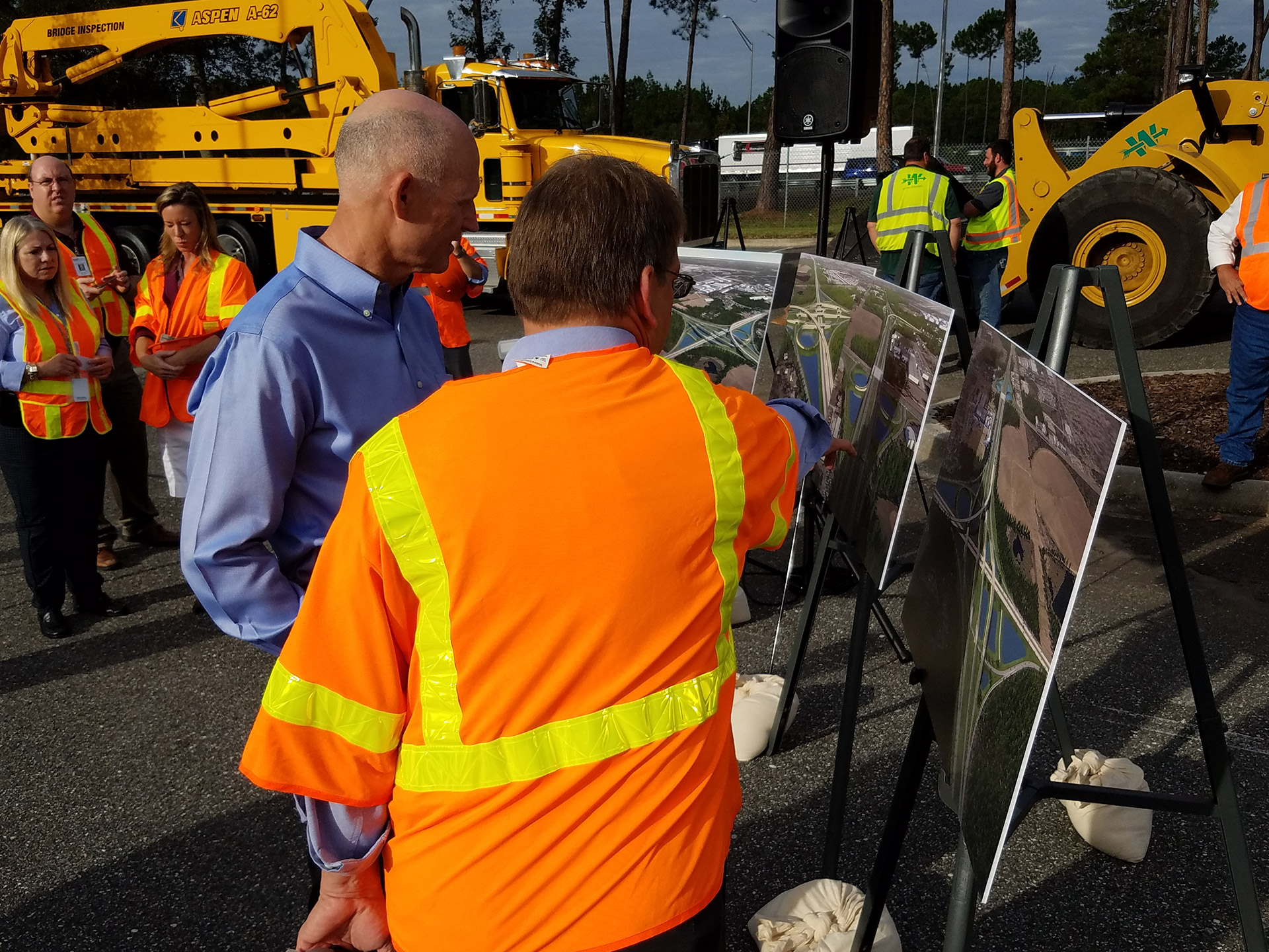 Governor Rick Scott at I-95/I-295 Groundbreaking. 